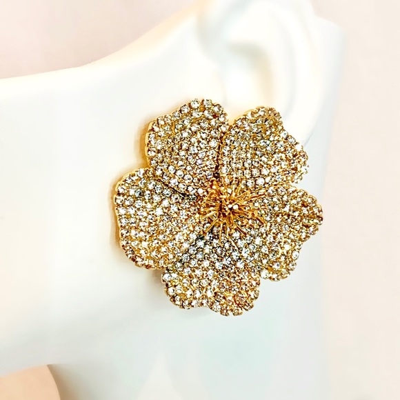 MONTY DON LONDON 1980s VINTAGE CRYSTAL FAUX PEARL NECKLACE AND EARRING SET BOX - Picture 5 of 9